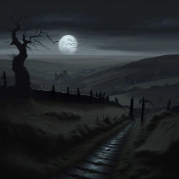 moon and moorland